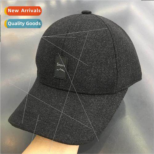Autumn and winter warm padded thickened baseball cap Korean