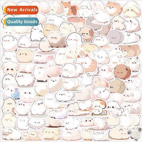 100 small size cute animal graffiti stickers decorative guit