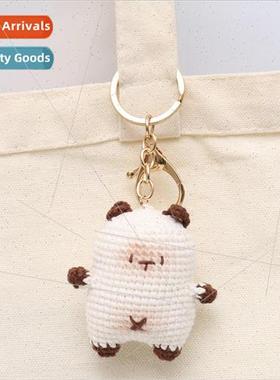 Finished handmade crocheted amese cat pendant wool knitted k