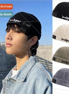 Korean  of the melon skin cap men summer retro brimless land