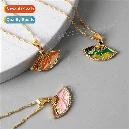 Fashion new necklaces original God around the alloy oil drop