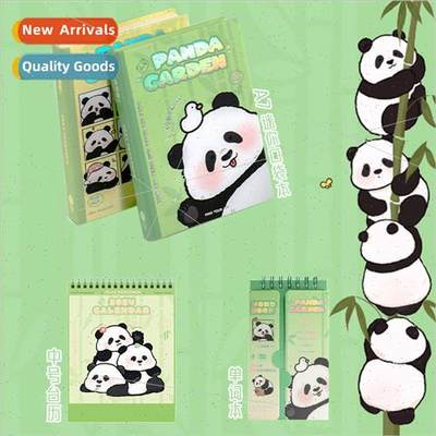 Flower Panda Garden A7 Mini Pocketbook Handbook Notebook Wor