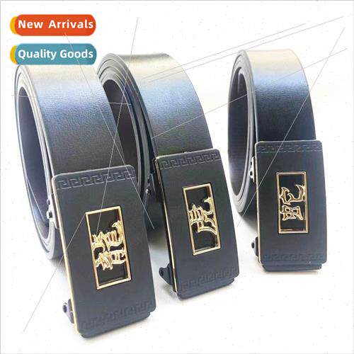 Mens 12 Zodiac Toothless Automatic Letter Belt Inner Wear Ru