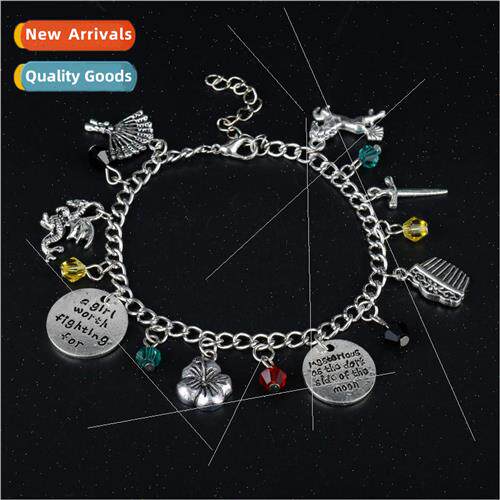 New Jewelry Flower Mulan Bracelet Flower Alphabet Combinatio
