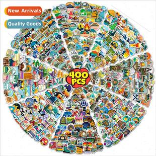 400 Stickers Outdoor Scenery Travel Camping Car Mountain Wut
