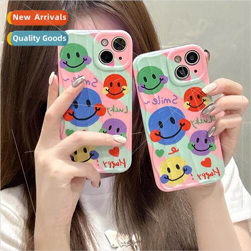 Colorful Full Screen Smiley IPhone14ProMax Stereo Stripe App