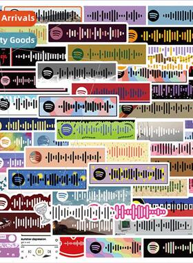 68 Music Code music stickers graffiti luggage guitar skatebo