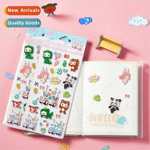 Mini World  Bubble Stickers Eco-friendly material can be rep