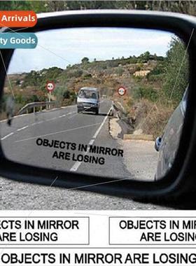 D-430OBJECTS IN MIRROR ARE LOSING Rearview Mirror Sticker Ca