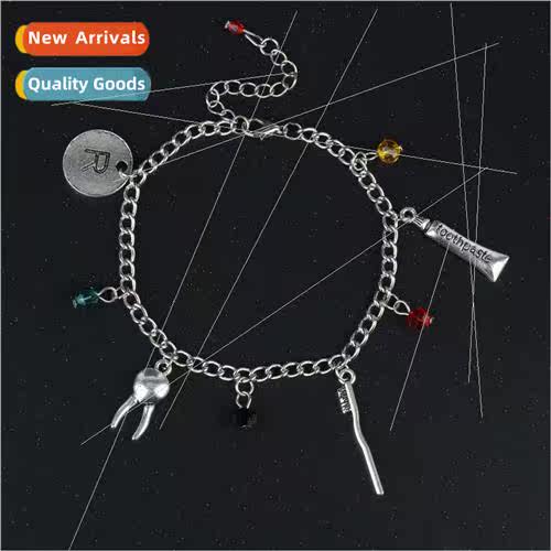 2017 Fashion DIY Alloy Bracelet Creative Toothpaste Toothbru