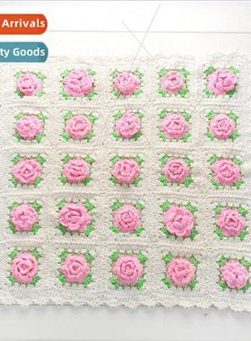 Handmade Woolen Milk Cotton Photography Blanket Baby Crawlin