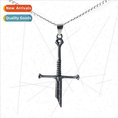 New Broken Sword Alloy Jewelry Necklace Creative Retro Broke