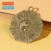 brass double Taiji Imitation gossip card sided pendant
