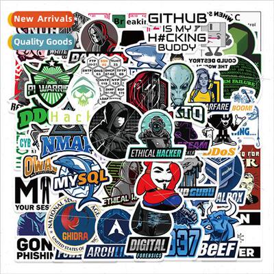 50 hacker hacker graffiti stickers waterproof luggage laptop