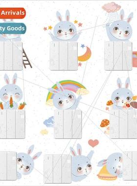 Switch stickers decorative wall stickers cartoon rabbit prot