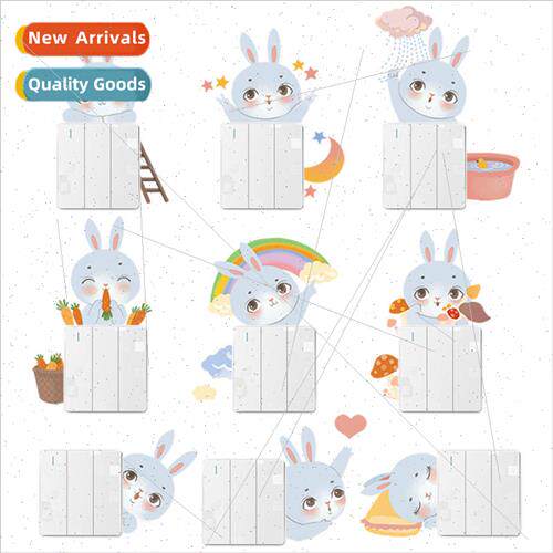 Switch stickers decorative wall stickers cartoon rabbit prot