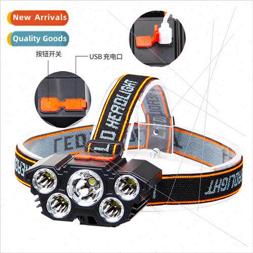 Model led work 5 light headlamp camping super bright headlam