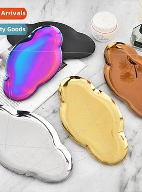 Scandinavian ins oval tray stainless steel gold oval plate j