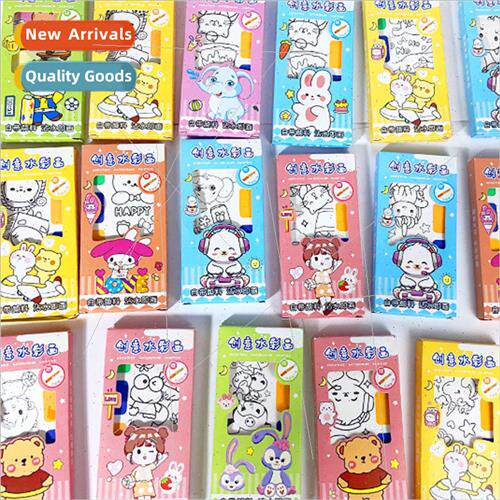 Childrens watercolor painting book coloring book note pad go