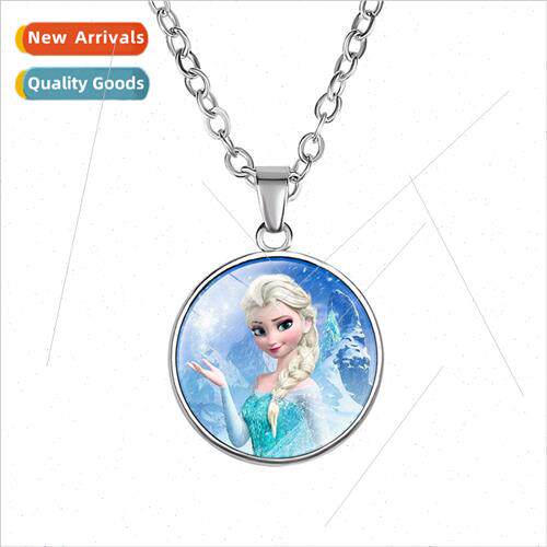 New Frozen Gemstone Necklace Frozen Elsa Anna Princess Serie