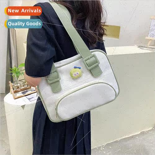 New 2023 female small fresh literature shoulder bag soft gir