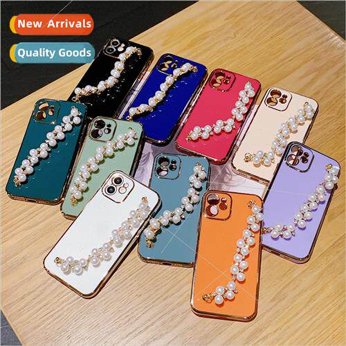 适用 iPhone14 case new Apple 13 electroplated 6D plus pearl