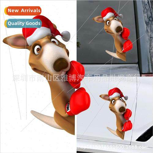 D-1012 Moose Christmas Style Funny Car Reflective Rear Winds