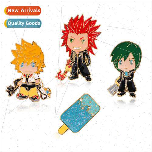 Game  Kingdom Hearts Ice Cream Ice Cream Pin Cartoon Badge J
