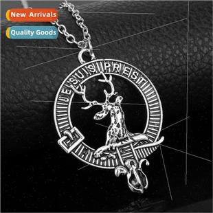 hundreds circle hop letter vintage punk necklace Hip elk