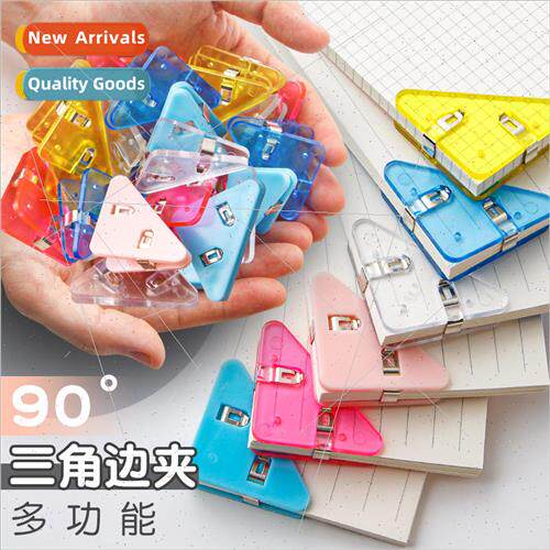 Colorful file triangle clip simple transparent book corner c