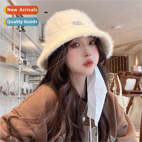 The new rabbit hair fisherman hat female fall and winter wil