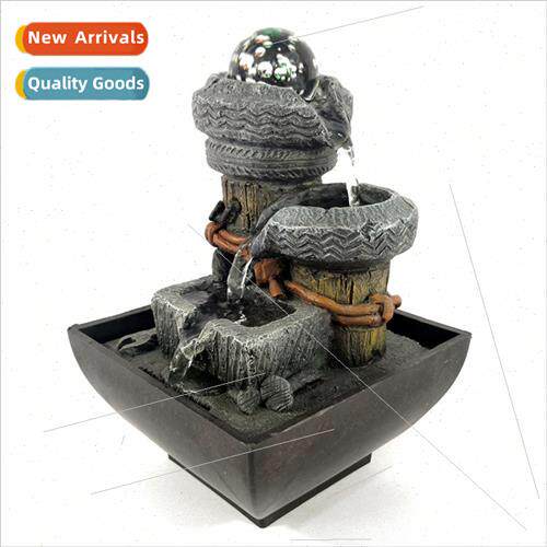 Resin flowing fountain ornament desktop small ornaments craf