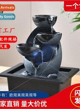 Modern simple water fountain attracts wealth creative geomet