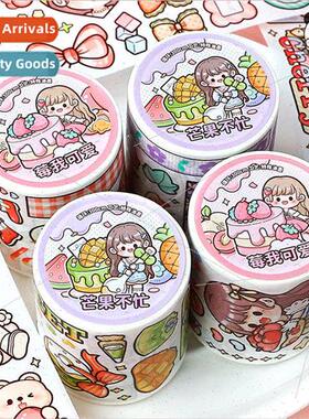 3 meters special oil tape cartoon cute girl heart basic diy