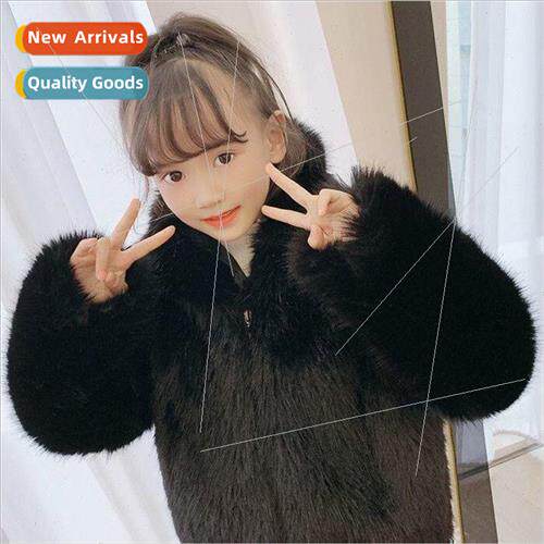 Childrens fur coat fall and winter new boys and girls baby t