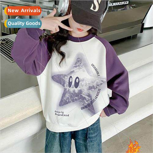 Girls sweater padded fall and winter  2023 new 适用eign girl