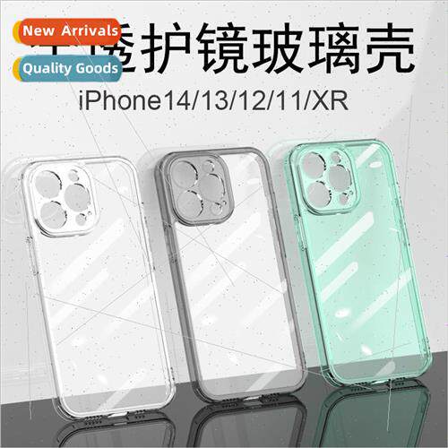 适用 Apple 15 full transparent glass phone case 13pro hard 1