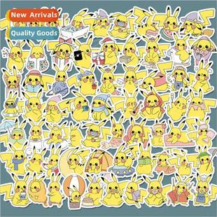 cartoon stickers anime Pikachu dec cute handbook