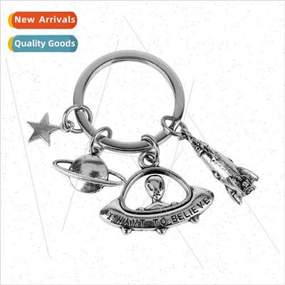 2018 New The X-Files X-Files Spaceship Alien UFO Keychain Ri