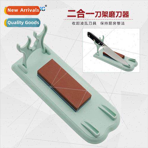 Foldable Storage Vertical Plastic Knife Holder 2-in-1 Knife