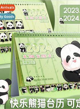 2024 Desk Calendar Happy Panda New Shaped Desk Calendar Desk