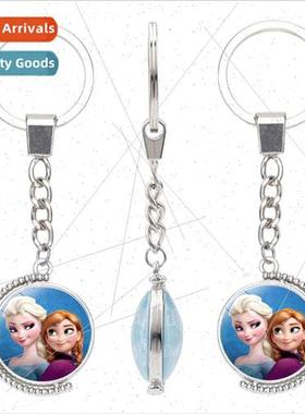 Childrens animation Princess Elsa pattern double-sided rotat