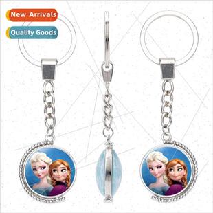 Childrens animation Princess Elsa pattern double-sided rotat