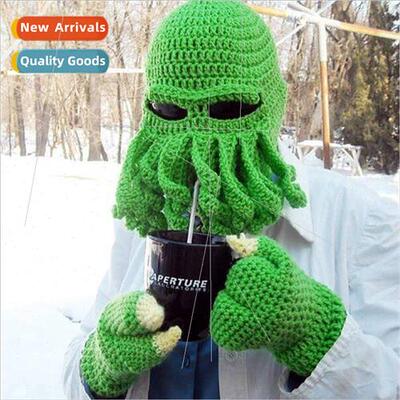 Octopus Hat Funny Octopus Woolen Hat Creative Woolen Hat Squ