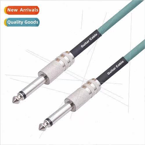 New Dual  6.35mm Mono Male to Male Guitar Audio Cable