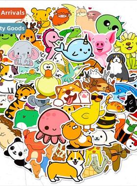 50 Cute Animal Stickers Cute Kids Doodle Stickers Cup Notebo