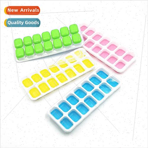 Soft bottom silicone 14 compartments press ice lattice mold