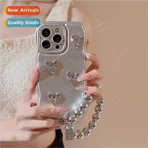 Wave three-dimensional multiple love IPhone15ProMax bracelet