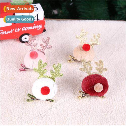New Christmas hair clips decorations Christmas hat hair acce