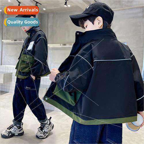 Childrens clothing boys fall jacket 2023 spring and fall new